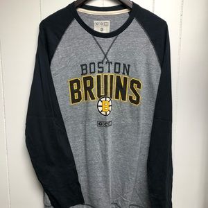 Mens LS Tee Boston Bruins CCM Grey Shirt